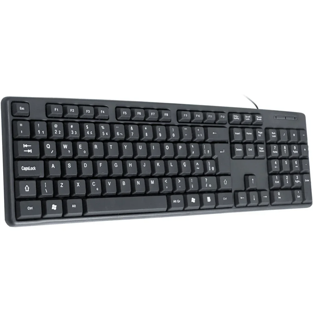 kmdbkページ☺︎ TECLADO KMEX, USB, PRETO, ABNT2 - KB-3728U